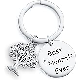 RSZOTW Nonna Jewelry Best Nonna Ever Gift Nana Jewelry Grammy Jewelry Grandma Keychain Nonna Appreciation Gift