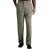 Haggar Men's Premium Comfort Classic Fit Flat Front Dress Pant - Regular and Big & Tall