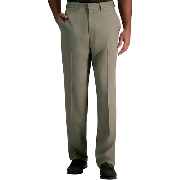 Haggar H26 Men's Stretch Signature Slim Dress Pants - (36x32, Light Gray)  at Amazon Men's Clothing store