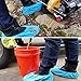PedaShield 110 Premium Thick Extra Large Disposable Boot & Shoe Covers XL, Non Slip Blue Booties, Water Resistant Foot Protectors, Construction Durable 42GSM for Indoors Outdoors, US Men 13, Women 15