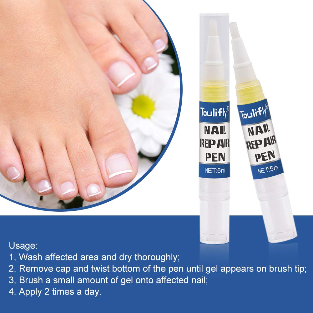 Nail Repair, Nail Repair Pen, Nail Solution, Natural Nail Treatment, Effective Against Nail Infection Restores Discolored & Damaged Nails 4pc : Beauty