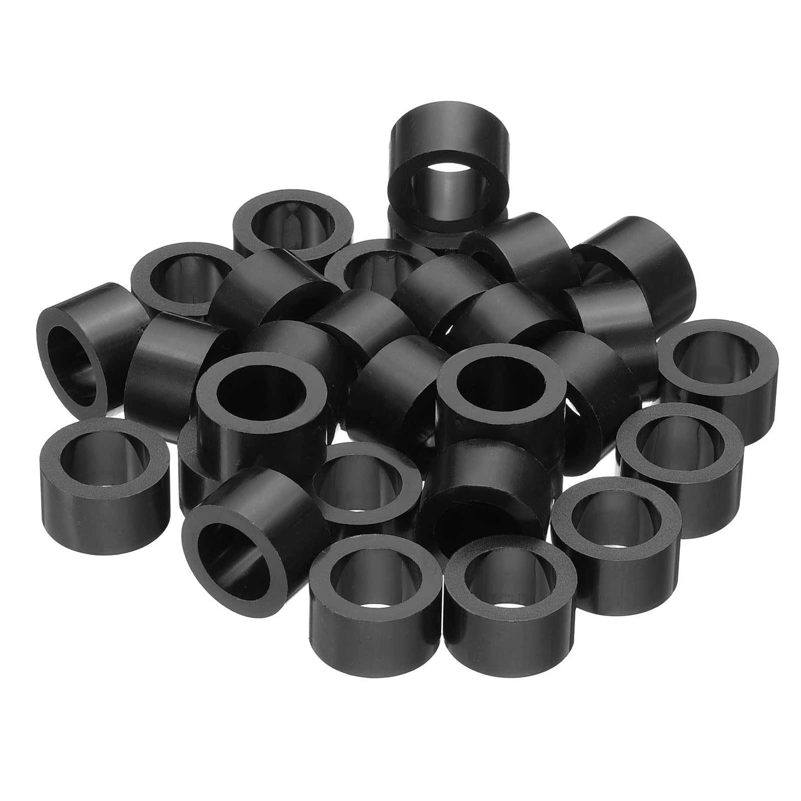 PATIKIL M12 Round Electrical Outlet ABS Spacers Washer, 30 Pcs 12.2mm ID, 18mm OD, 12mm Length Without Threaded,Switch and Receptacle Spacers Hardware for M12 Screws