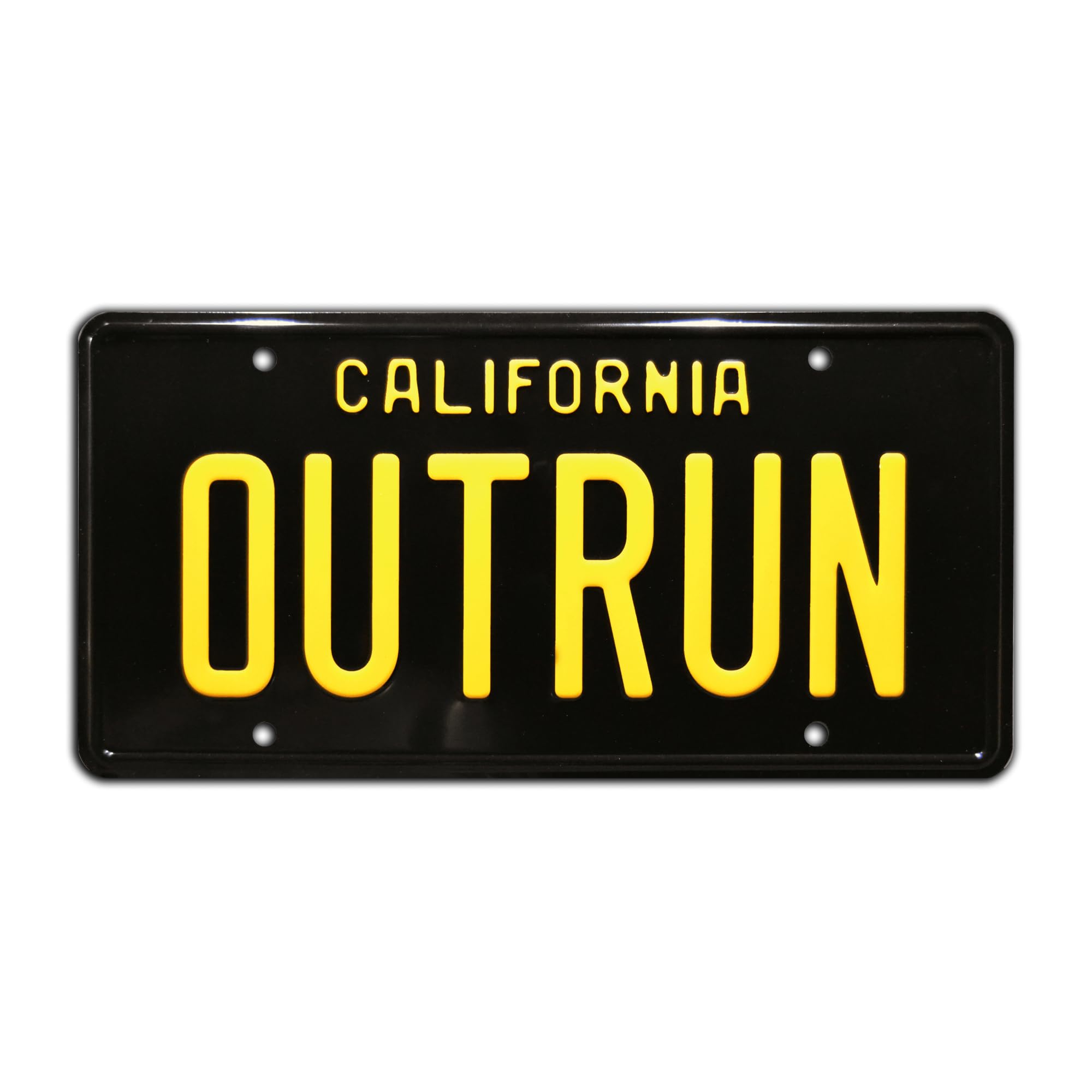 Out Run | Arcade Game | Metal Stamped License Plate