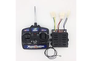 FULIHUA RC King 27mhz Universal Remote Control and 12V Receiver Kit Remote Controller Control Box Accessories for Kids Car Children Electric Ride On Toys Replacement Parts