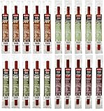 DiMario All Natural Pork and Chicken Meat Jerky Snack Sticks Variety Pack of 20 - Gluten-Free & Low Calorie Snack