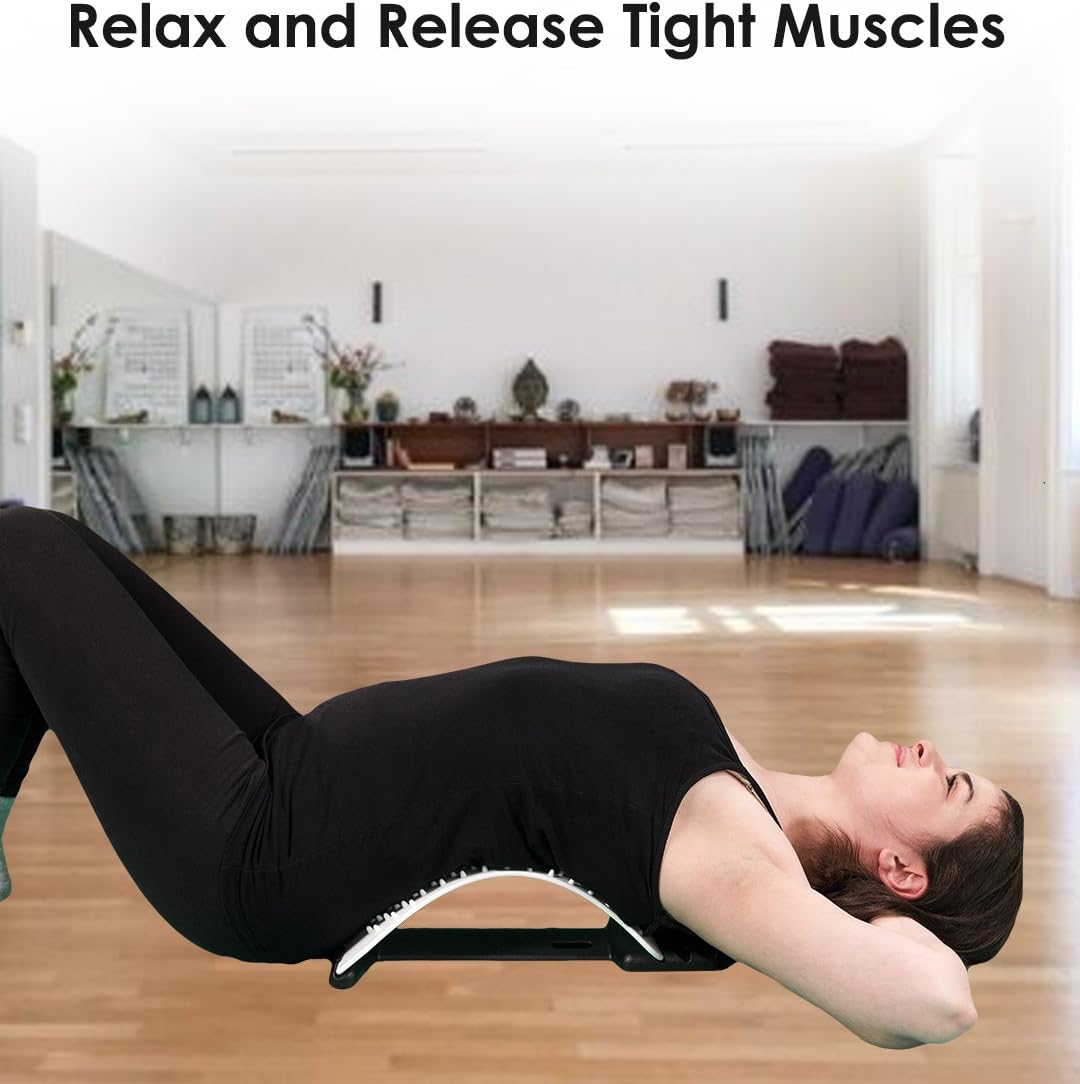 Back Stretcher for Lower Back Pain by Ultimate Arch - Spinal Traction Device for Back Pain Relief, Massage, Spine Decompression and Alignment: Health & Personal Care