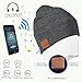 Enjoybot Bluetooth Beanie Wireless Knit Winter Hats Cap with Built-in Stereo Speakers and Microphone for Outdoor Sports Charcoal