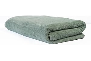 Ôhm - Terry Cloth Towel - Extra Fluffy & Soft Oversized Bath Towels - 40x80 Inch - for Home, Hotel & Spa Turkish Cotton & Oeko-TEX Certified - Sage Green