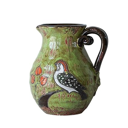 Amazon Com Vases Vintage Ceramic Green Retro Home Decoration