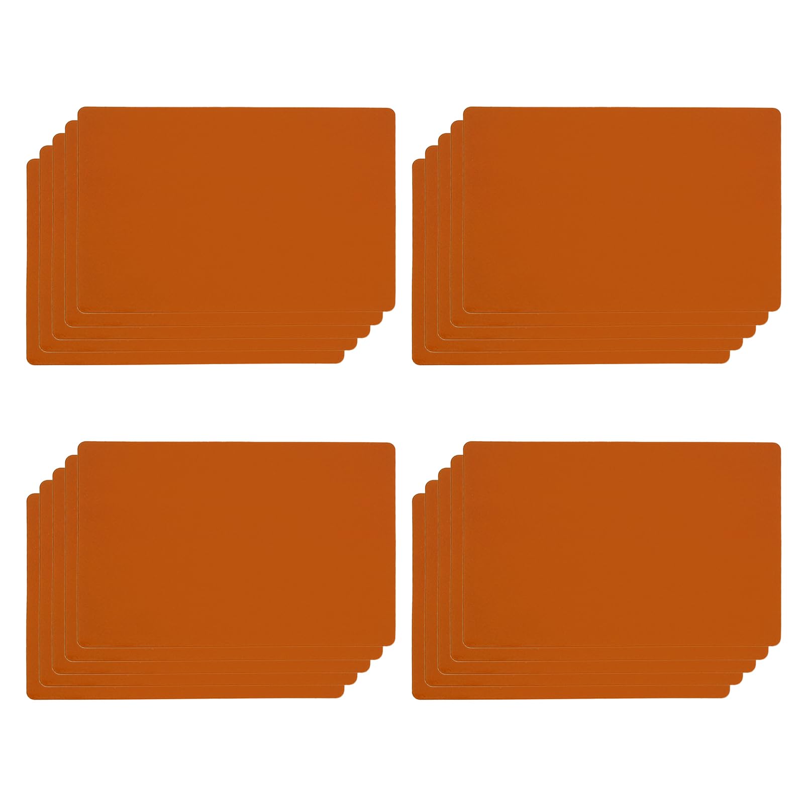 PATIKIL Magnetic Name Tag 4.72x3.15Inch, 20 Pcs Dry Erase Magnet Labels Waterproof Reusable Strips for Classroom Office Refrigerator Home whiteboard, Orange