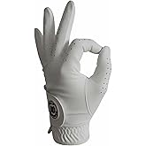 Wild Horses Sticky Fingers Men's Golf Glove - Vegan PU Leather with High Tack Reinforced Palm - Perforated Breathable Design for Left or Right Hand
