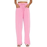 Tanst Sky Womens Wide Leg Sweatpants Hight Waist Baggy Pants Acid Wash Barrel Trousers with Pockets