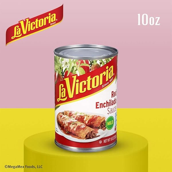 LA VICTORIA TRADITIONAL RED ENCHILADA SAUCE MILD, 10 OUNCE (PACK OF 12)