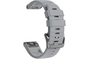 NotoCity Compatible with Fenix 6 Watchbands 22mm band for Fenix 6/Fenix 6 Pro/Fenix 5/Fenix 5 Plus/Forerunner 935/Forerunner 945/Approach S60/Quatix 5(Grey)