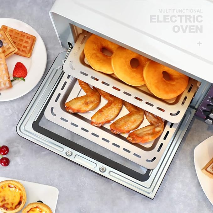 SNOLEK Mini Horno Pequeño, Acero Inoxidable Parrilla De ...