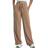 IEGEYEE Wide Leg Sweatpants Women High Waisted Baggy Lounge Pants Drawstring Athletic Joggers with Pockets