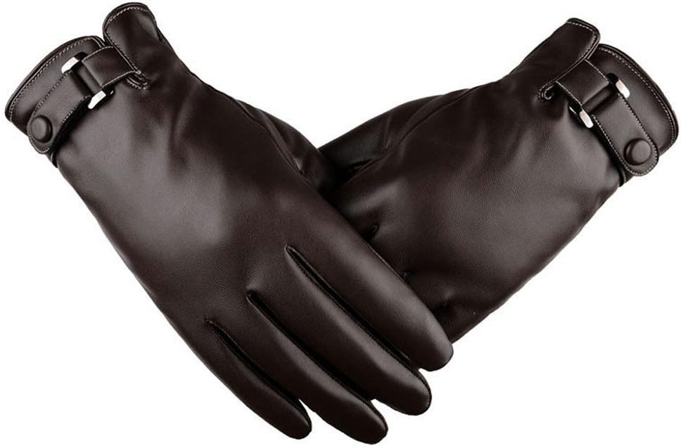 Touch Screen Gloves Men, Rukiwa Men Sports Cycling PU Leather Gloves