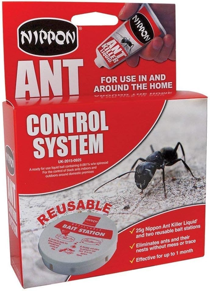 Citystores® NP Ant Killer Bait System 2 Refillable Traps + 25g Liquid Bait | Indoor Outdoor Ant Control Non-Reusable Pest Solution