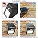 Solar Motion Sensor Lights, Holan 12 LED Waterproof Solar Powered Security Light Outdoor Wall Light for Garden, Fence, Patio, Deck, Yard, Driveway, Stairs, 2 Pack