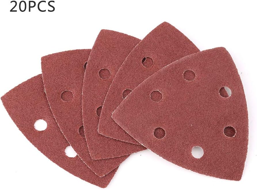 20pcs Triangle 90mm Self-Adhesive Sandpaper Polishing Abrasive Tools Grit 40-240