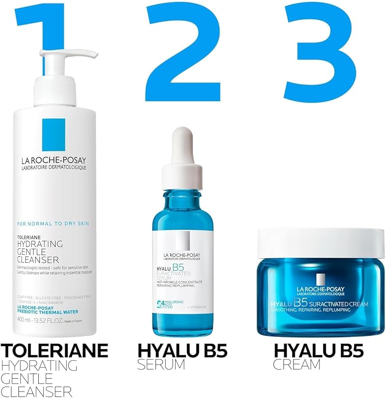 Hyalu B5 surativado, creme anti-envelhecimento firme, ação suavizante e preenchente, reduz rugas e linhas de expressão, 3 tipos de ácido hialurónico, vitamina B5 e ectoína, 50 ml.