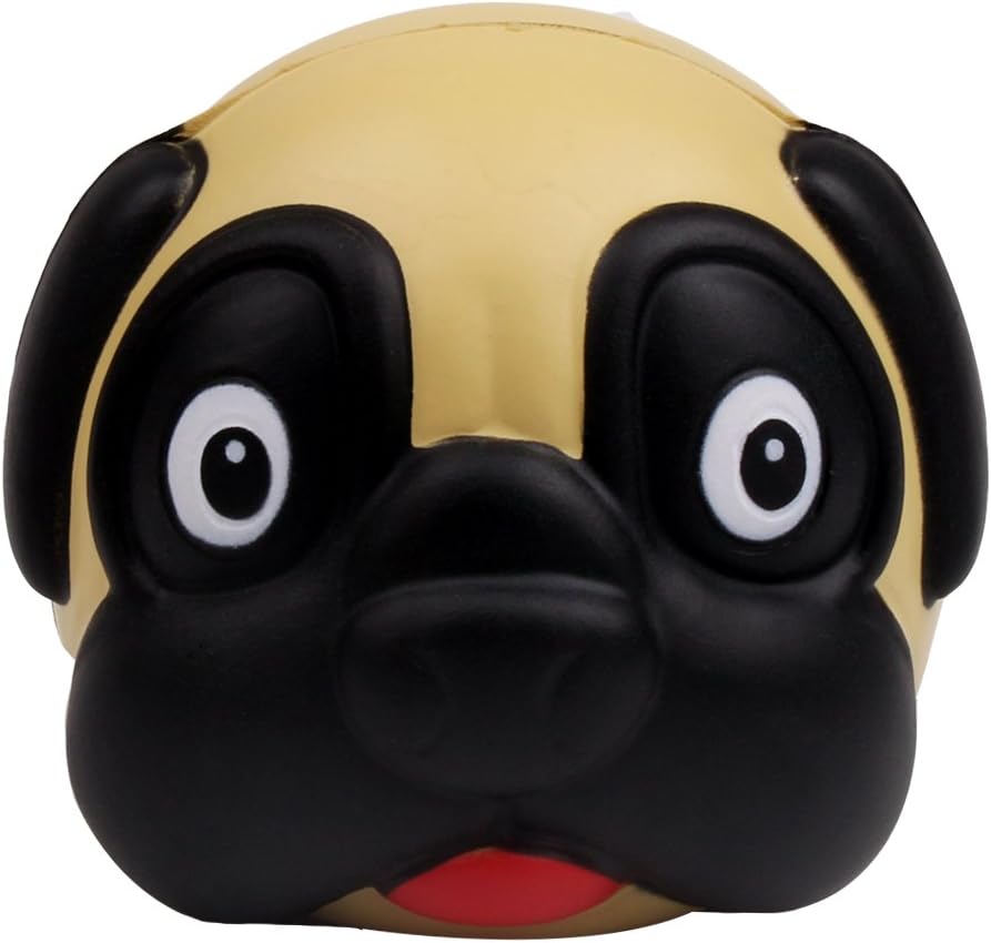AIKEMI Easter Cute Pug Stress Ball Dog Face Animal PU Toys Baby Gifts