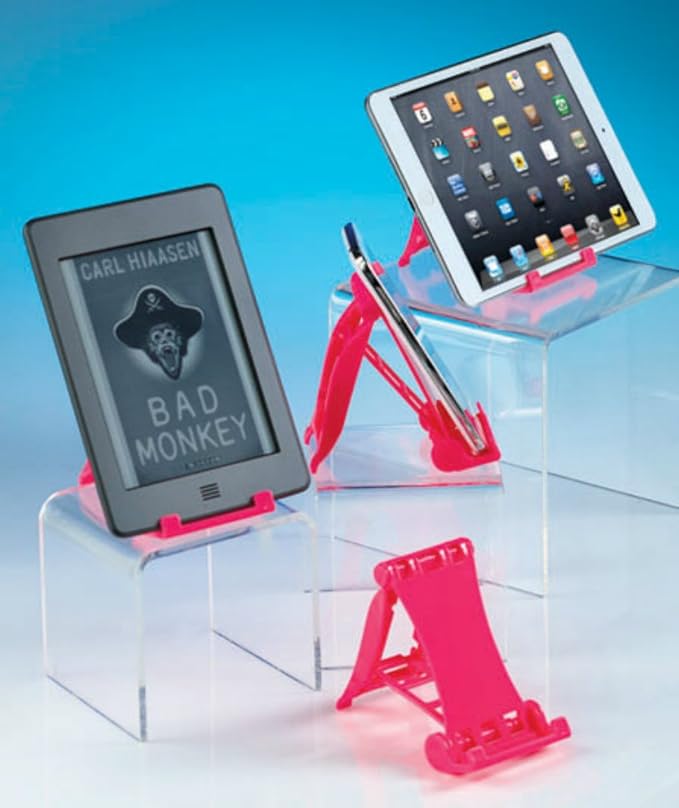 Pack Of 4 Phone/Tablet Plastic Holders Stands Horizonal Or