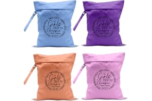 zcyxuuw 4Pcs Girls Trip Gifts Wet Dry Bag, Beach Bag Wet Bag Favors Aloha Bags, Sunscreen Bags Swimsuit Toiletry Travel Essentials For Women, For Beach Travel Laundry bags Dirty Diaper Swimsuit Gifts