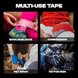 SPORTTAPE 6 Rolls 5cm x 4.5m White Self-Adhesive Cohesive Bandage view 6