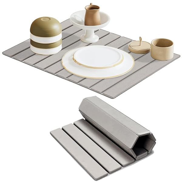MAIGANDAMAI LARGE STONE DISH DRYING MAT FOR KITCHEN...