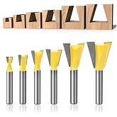Meihejia 1/4 Inch Shank Dovetail Router Bit Set - 6 Sizes