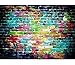 DODOING 7x5ft Colorful Brick Wall Vinyl Photography Backdrop Studio Prop Photo Background 2.1x1.5m