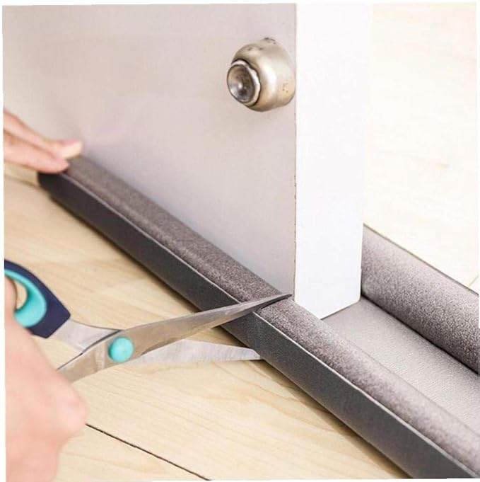 Amoyer 95CM Flexible Door Bottom Sealing Strip Guard Sealer Stopper