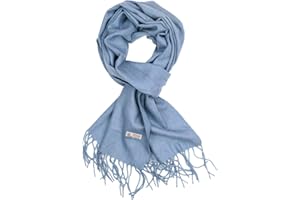 TZ Promise Plain Solid Color Cashmere Feel Classic Soft Luxurious Winter Scarf For Men Women