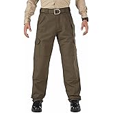 5.11 Tactical Men's Cargo Work Pants, Regular Fit, Cotton Canvas 7 Pockets Pant, Style 74251ABR