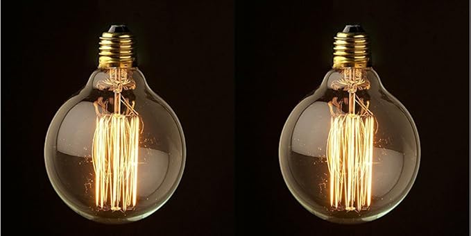 Weldecor Vintage Edison Tungsten Fillament/Led/Retro/Bulb/CFL/lamp for Fancy Light/Wall lamp/Chandelier/Jhoomer/Pandent/Hanging/Celing Light and Fixture Bulb (Set of 2pc)