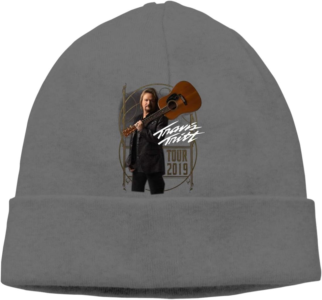 DesireJCuevas Travis Tritt Skull Cap Fashion Casual Skull Hat Pattern Skull Cap Unisex Skull Hat (Thin Section) Black