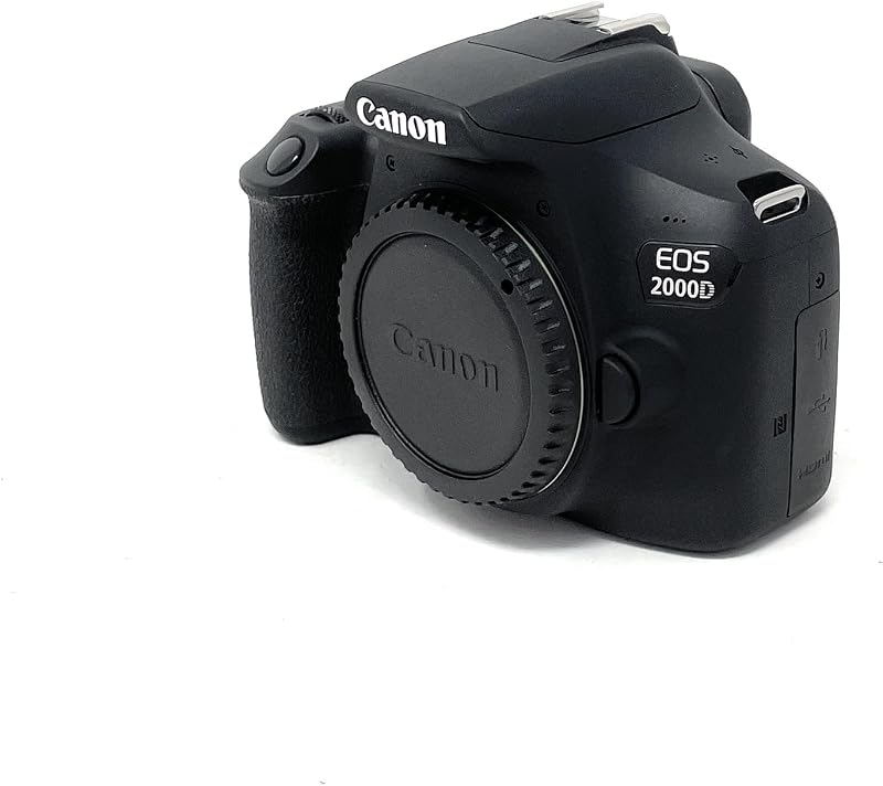 Canon EOS 2000D DSLR Camera Body Black 24.1MP Full HD Wi-Fi