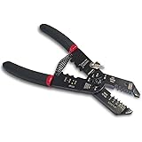 9-Inch Professional Electrical Wire Tool, Multi-Purpose Stripper / Crimper / Cutter / Plier - Heat Treated Steel with Insulated Air-Cushioned Handles