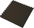144 Square Feet ( 36 tiles + borders) 'We Sell Mats' Black 2' x 2' x 3/8" Anti-Fatigue Interlocking EVA Foam Exercise Gym Flooring