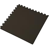 144 Square Feet ( 36 tiles + borders) 'We Sell Mats' Black 2' x 2' x 3/8" Anti-Fatigue Interlocking EVA Foam Exercise Gym Flooring
