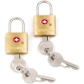 Samsonite Travel Sentry 2-pack Key Locks, Brass, 2-Pack