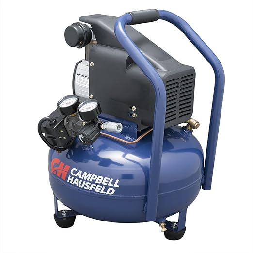 Campbell Hausfeld Air Compressor, 6Gallon Pancake Oilless 2.5CFM 0.8HP