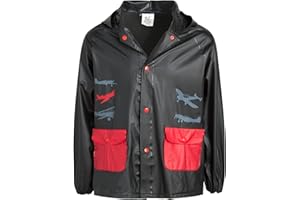 Lilly of New York Boys’ Raincoat - Waterproof Rain Jacket - Hooded Slicker Raincoat for Infants, Toddlers, Boys (12M-6)