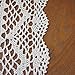 USTIDE Crochet Lace Tablecloth 33 inches Square Handmade Cotton Table Cloth Beige Table Cover Doily