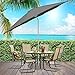 Best Choice Products 9ft Outdoor Aluminum Polyester Market Patio Umbrella w/Crank Tilt Adjustment - Gray