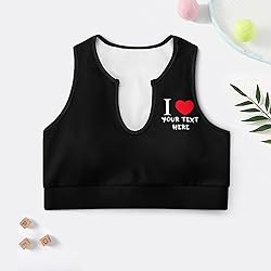 Custom Bras for Women Personalized Crop Top With