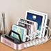 Okra 7-Port USB 16.8A Charging Station PRO [Most Powerful] Universal Desktop Tablet & Smartphone Multi-Device Hub Charging Dock for iPhone, iPad, Galaxy, Tablets [Charge 7 Tablets at Once] (Rose Gold)