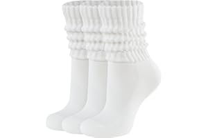 CLOSEMATE Lot de 3 paires de chaussettes molles pour femme - Style rétro - Confortables - En coton