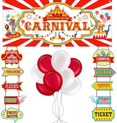 56 Pieces Circus Carnival Party Decoration Set Circus Theme